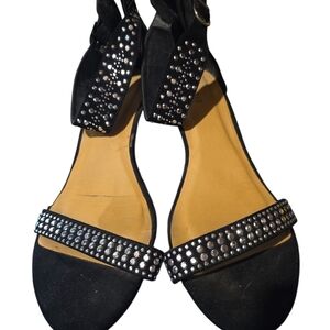 Elegant Black Studded Women's Sandals